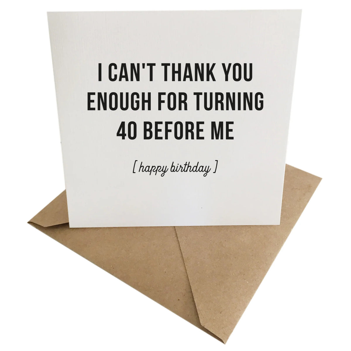 40th Birthday Card