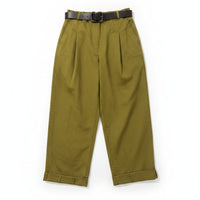 Italian Twill Barrel Pants & Belt