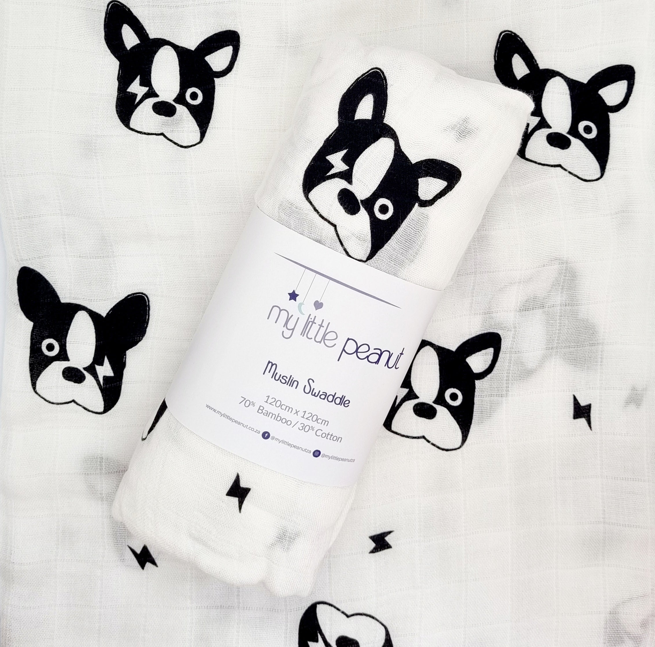 My Little Peanut - Boston Terrier Swaddle