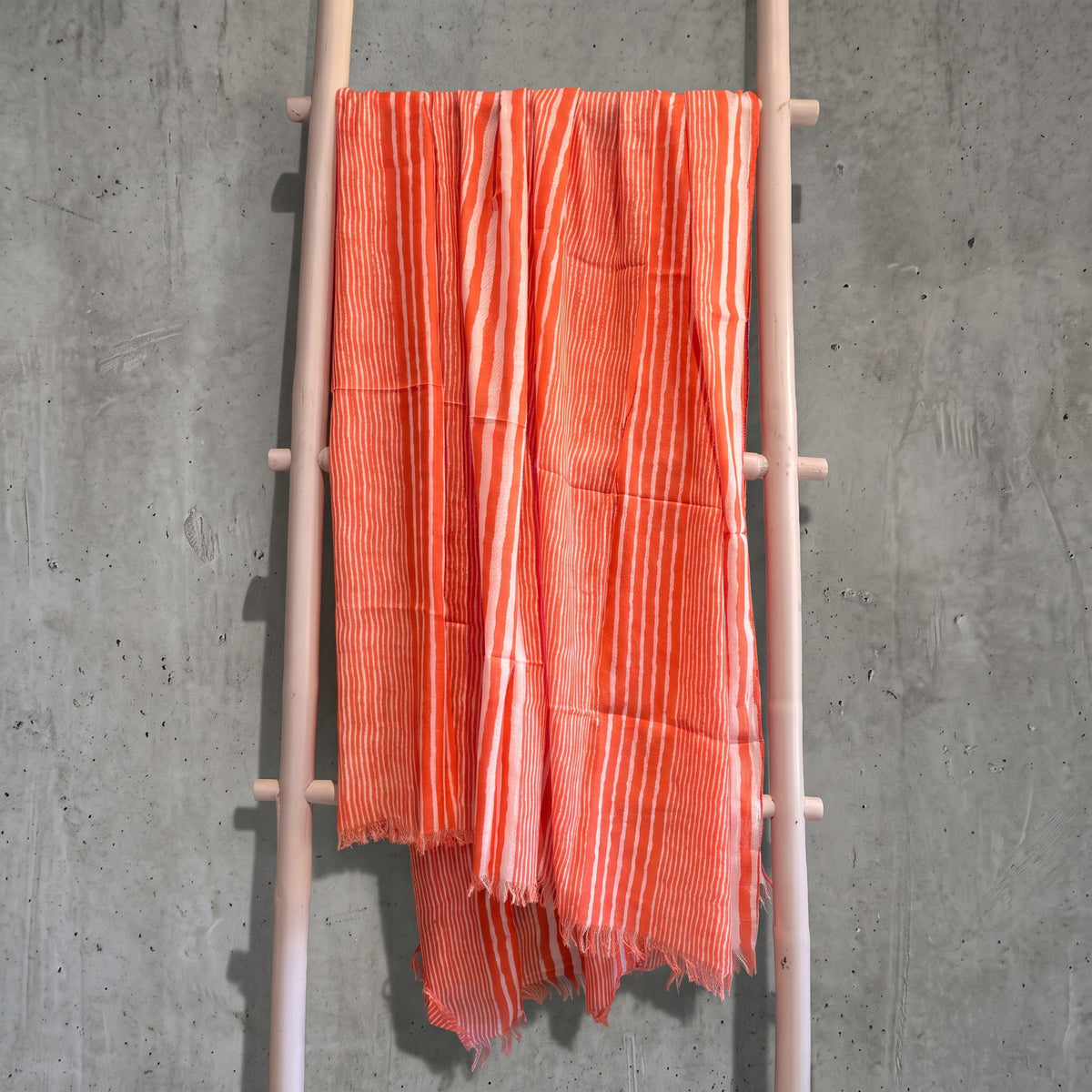 Capri Stripe Cotton Summer Scarf