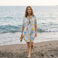 Positano Breeze Cotton Cover-Up Dress