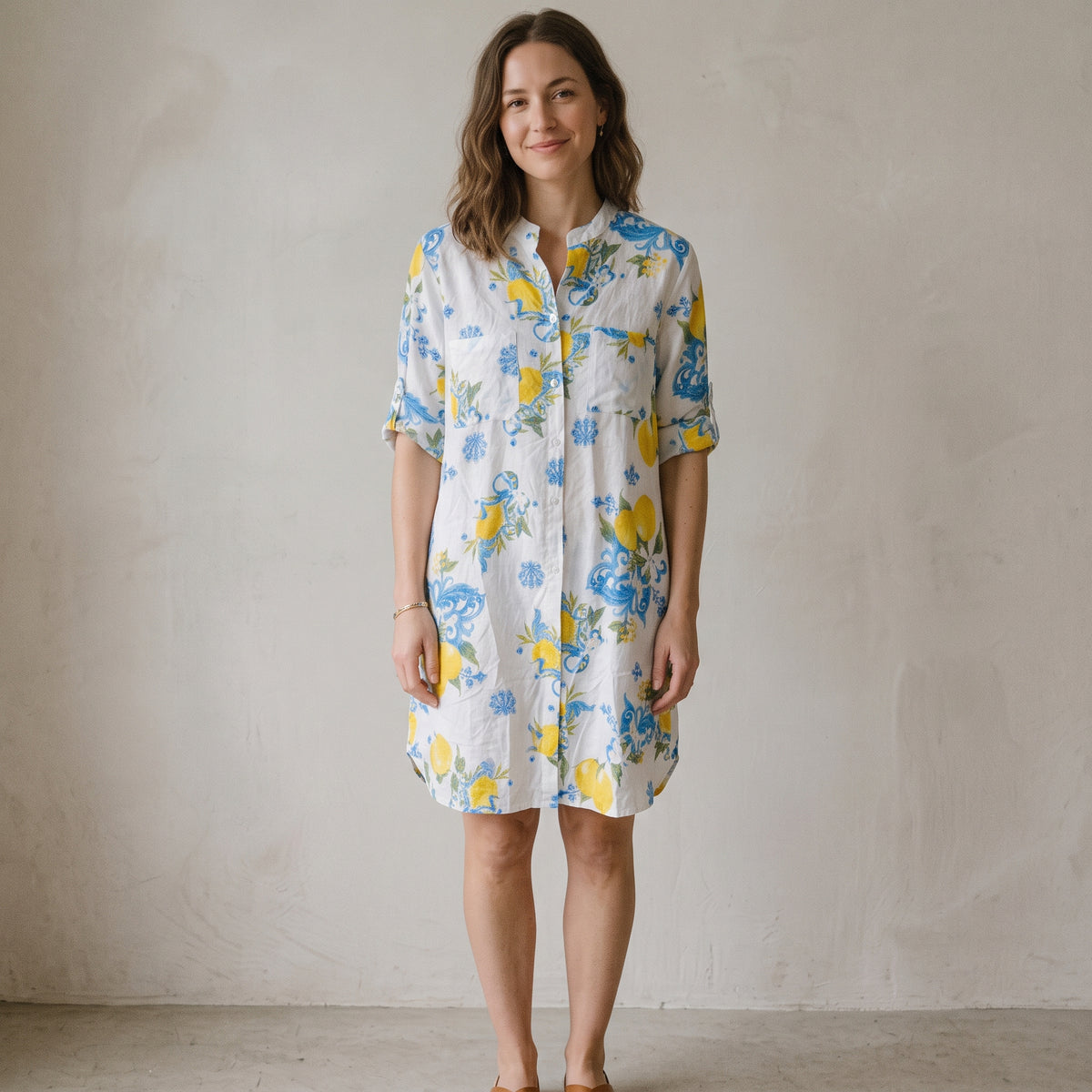 Positano Breeze Cotton Cover-Up Dress
