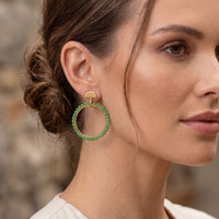 Lerato Circle Earrings - Shamrock