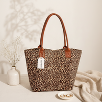Leopard Print Shopper Tote