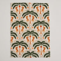 Leopard Palm Tea Towel