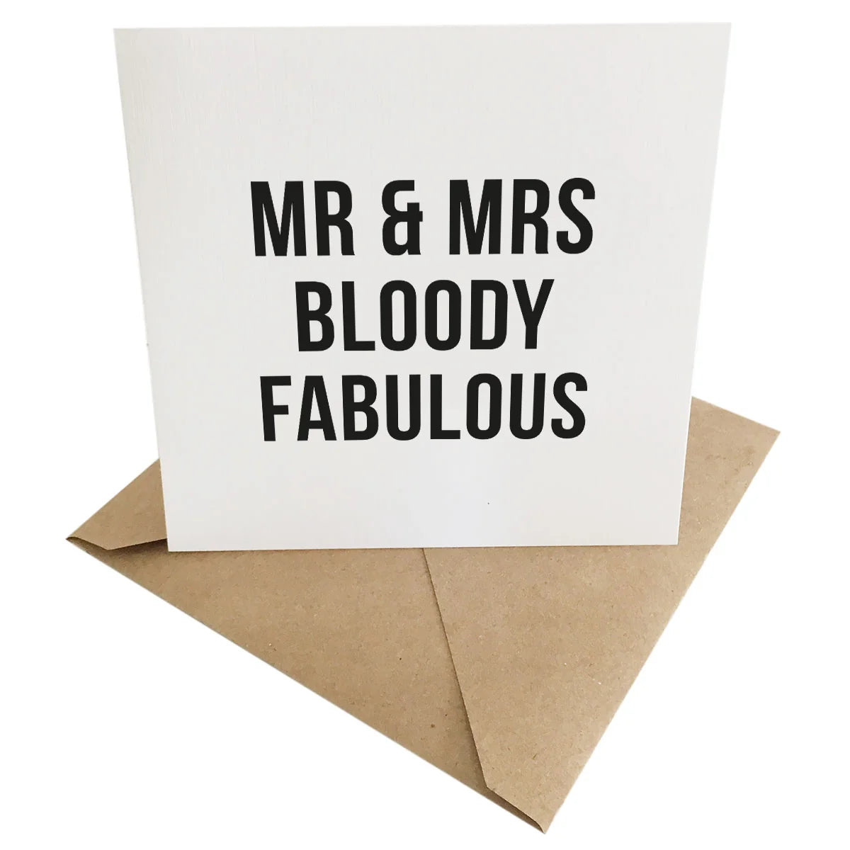 Mr & Mrs Fabulous - Wedding Card
