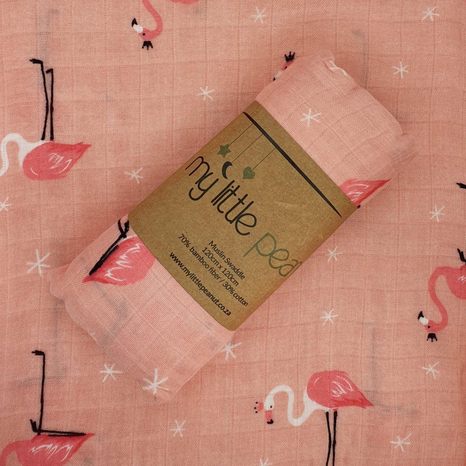 My Little Peanut - Pink Flamingo Swaddle