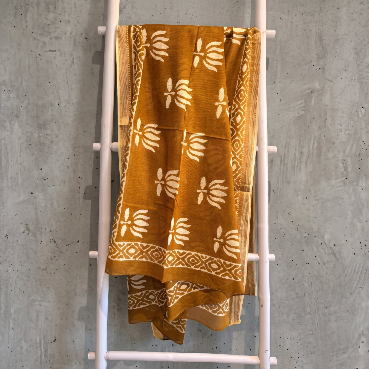 Gold Protea Cotton Scarf