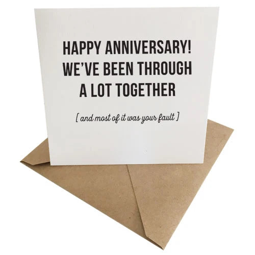 Anniversary Birthday Card