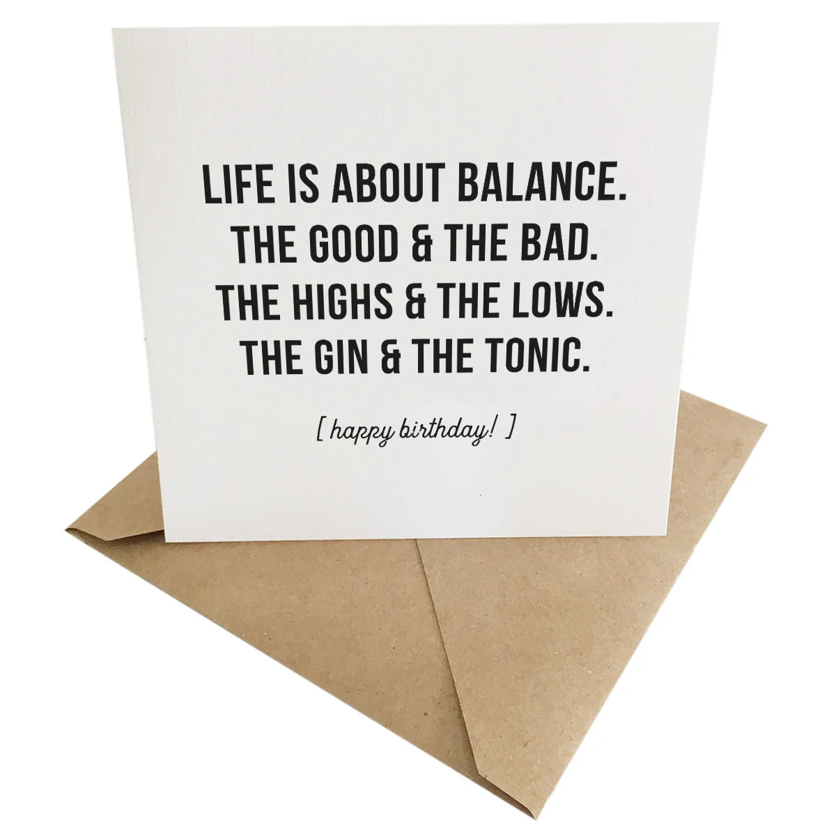 Gin & Tonic Card